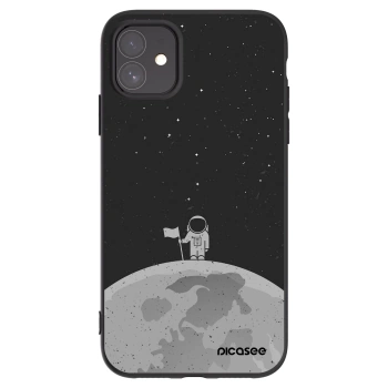 Picasee silikónový čierny obal pre Apple iPhone 11 - Astronaut