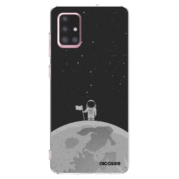 Picasee silikónový prehľadný obal pre Samsung Galaxy A71 A715F - Astronaut