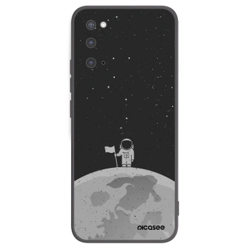 Picasee silikónový čierny obal pre Samsung Galaxy S20 G980F - Astronaut