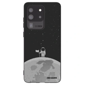 Picasee silikónový čierny obal pre Samsung Galaxy S20 Ultra 5G G988F - Astronaut