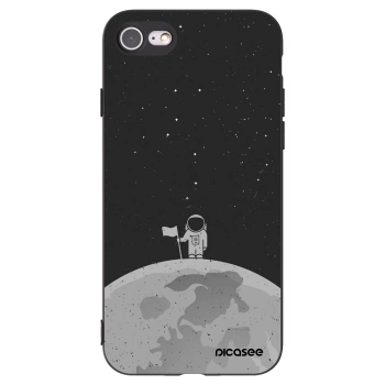 Picasee silikónový čierny obal pre Apple iPhone SE 2020 - Astronaut