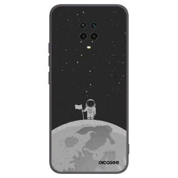 Picasee silikónový čierny obal pre Xiaomi Redmi Note 9 Pro - Astronaut