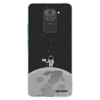 Picasee silikónový čierny obal pre Xiaomi Redmi Note 9 - Astronaut