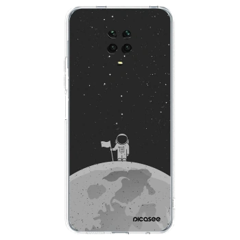 Picasee silikónový prehľadný obal pre Xiaomi Redmi Note 9S - Astronaut