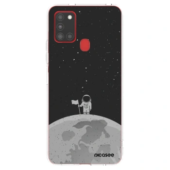 Picasee silikónový prehľadný obal pre Samsung Galaxy A21s - Astronaut