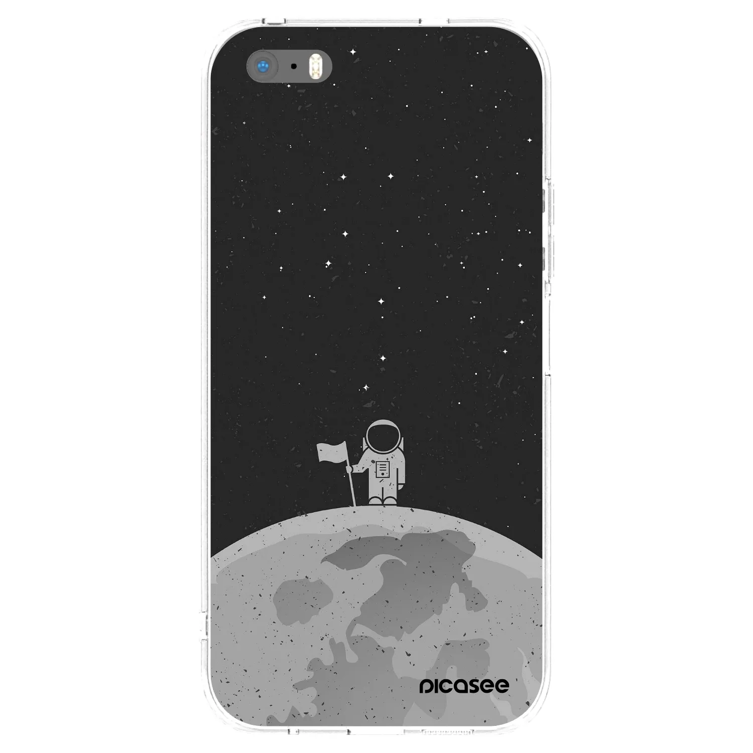 Picasee silikónový prehľadný obal pre Apple iPhone 5/5S/SE - Astronaut