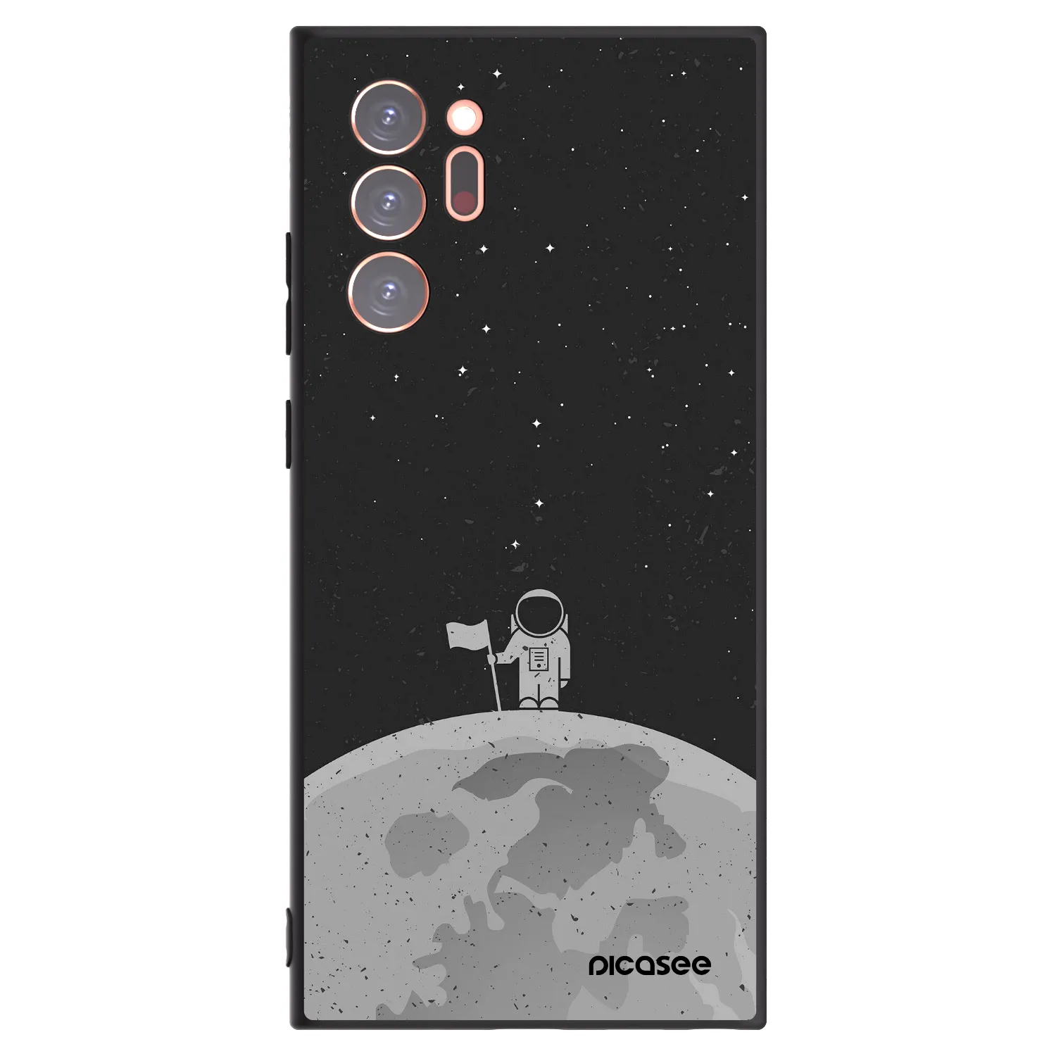 Picasee silikónový čierny obal pre Samsung Galaxy Note 20 Ultra - Astronaut