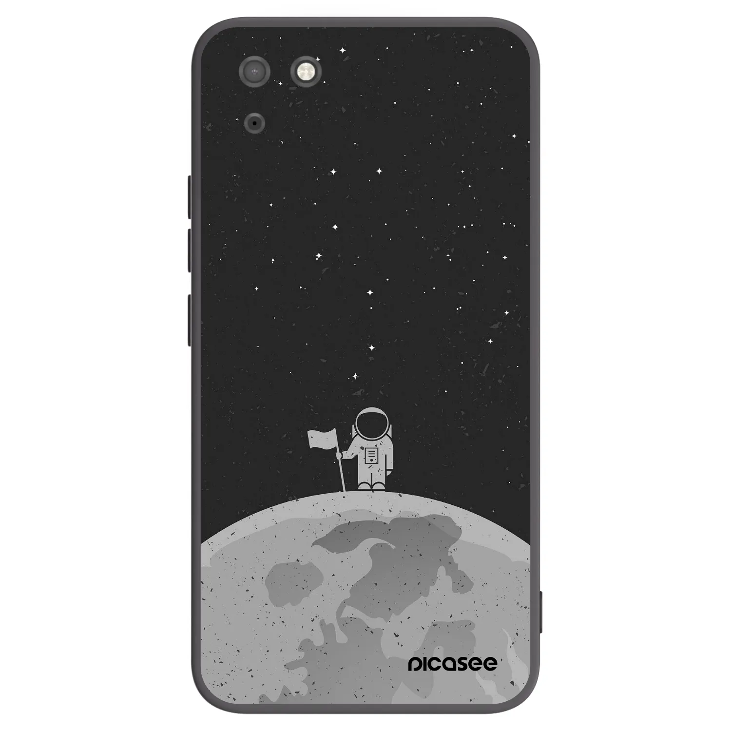 Picasee silikónový čierny obal pre Huawei Y5P - Astronaut