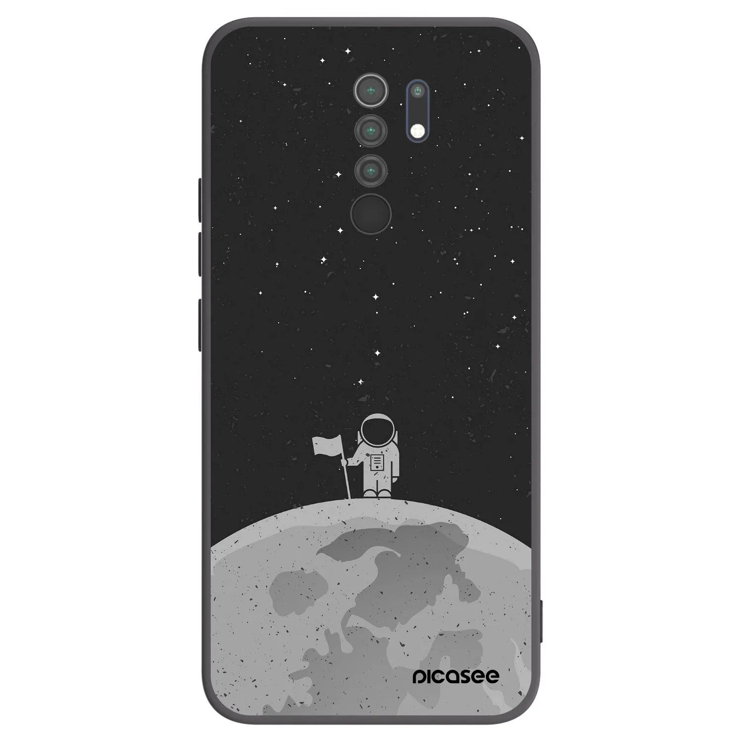 Picasee silikónový čierny obal pre Xiaomi Redmi 9 - Astronaut