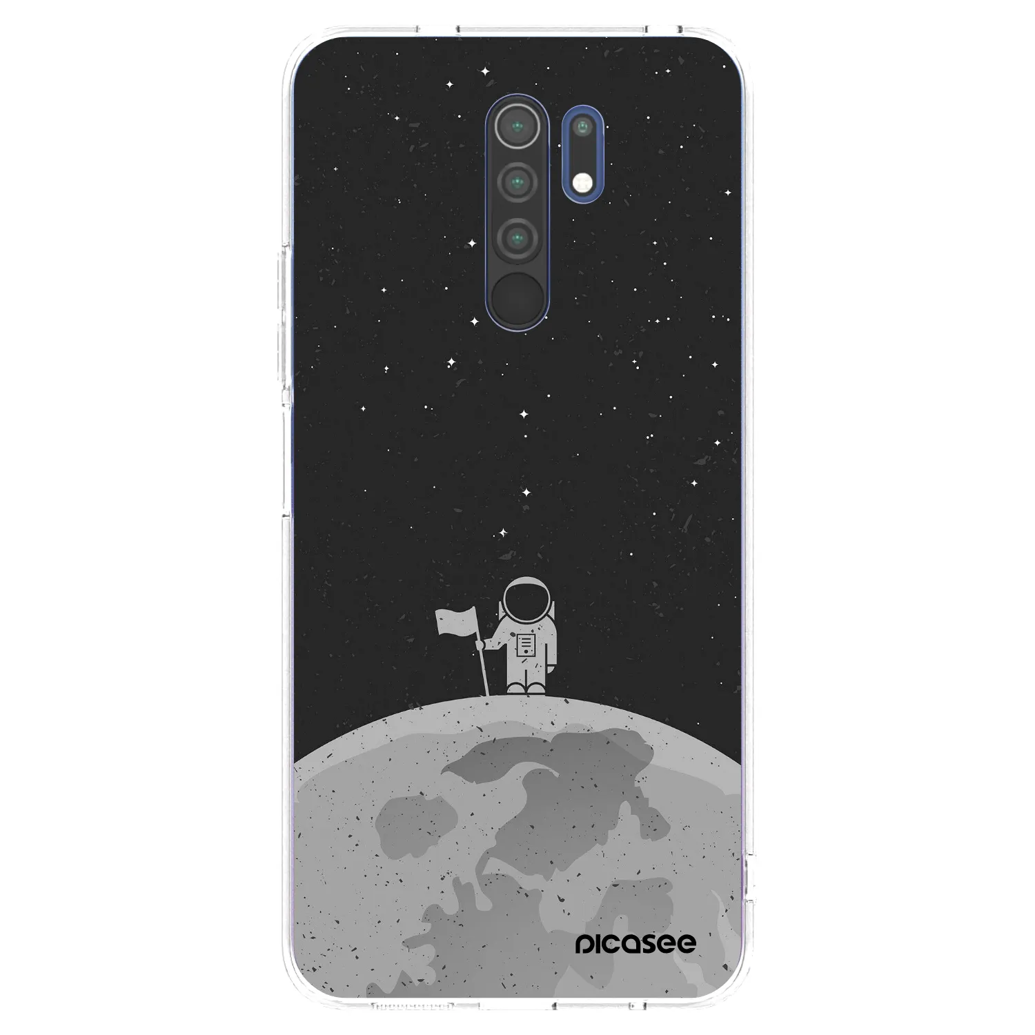 Picasee silikónový prehľadný obal pre Xiaomi Redmi 9 - Astronaut