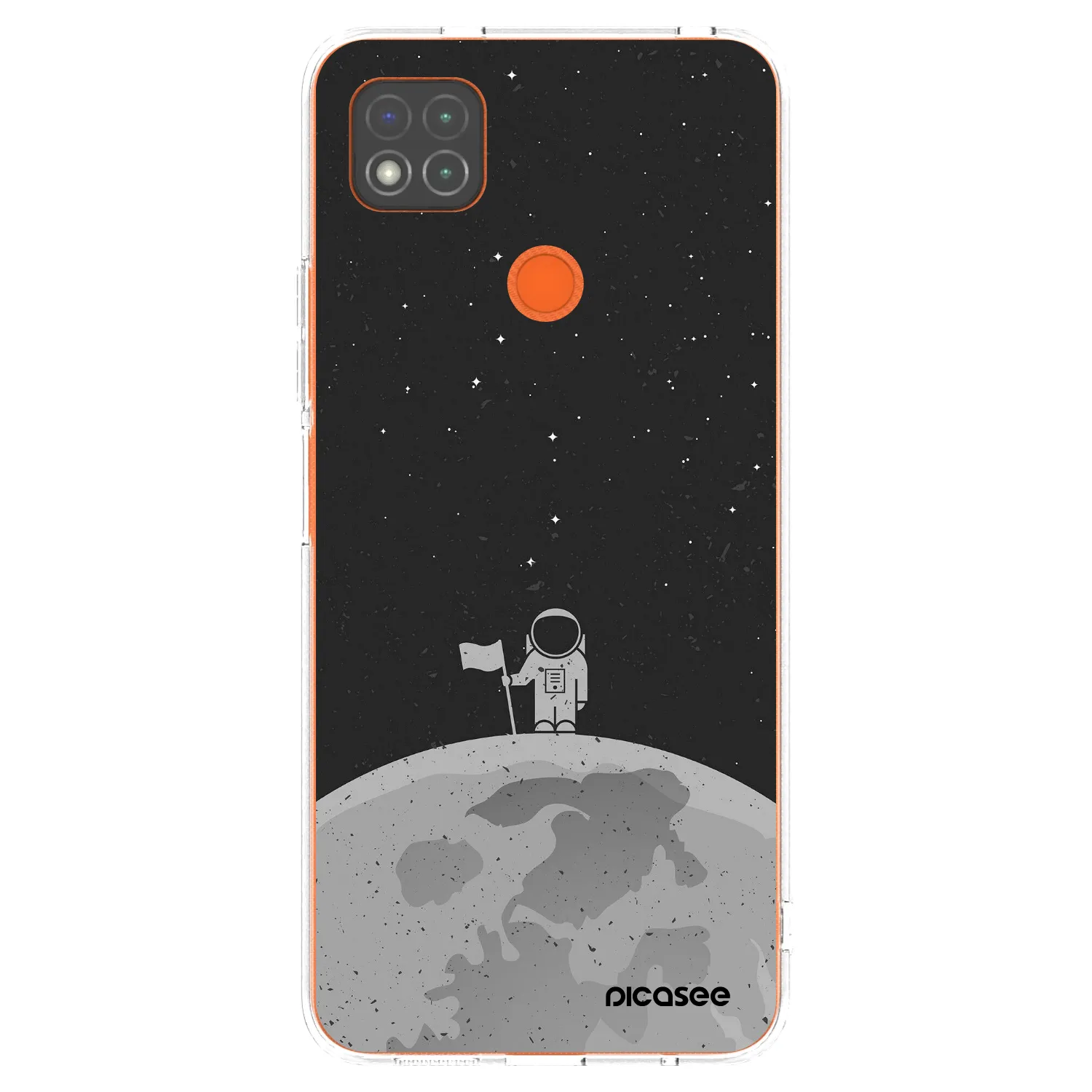 Silikónový prehľadný obal pre Xiaomi Redmi 9C - Astronaut