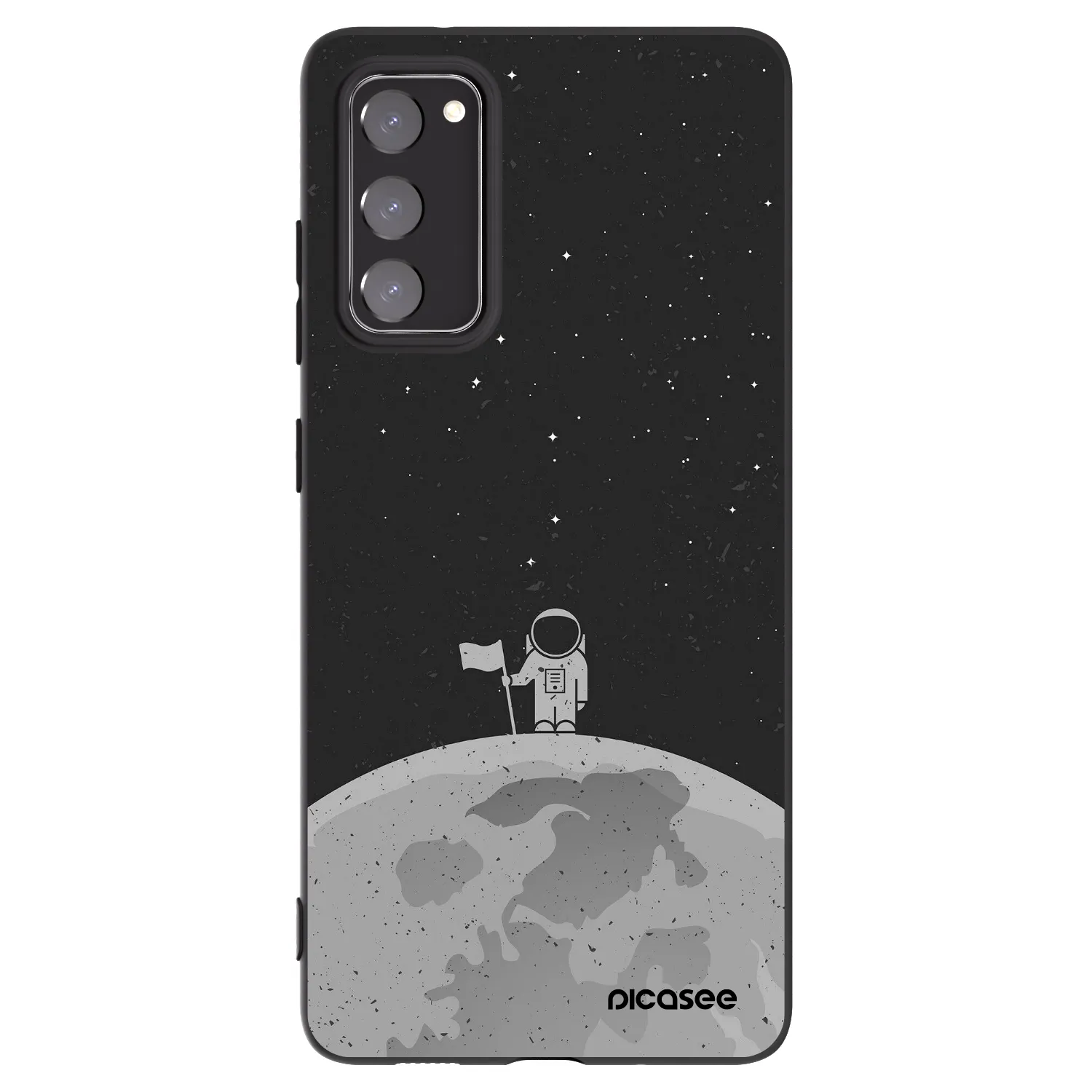 Picasee silikónový čierny obal pre Samsung Galaxy S20 FE - Astronaut