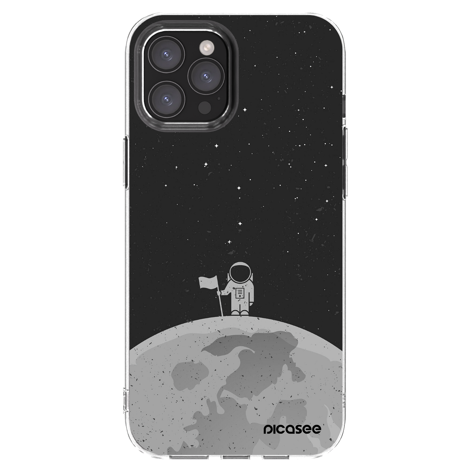 Picasee silikónový prehľadný obal pre Apple iPhone 12 Pro Max - Astronaut