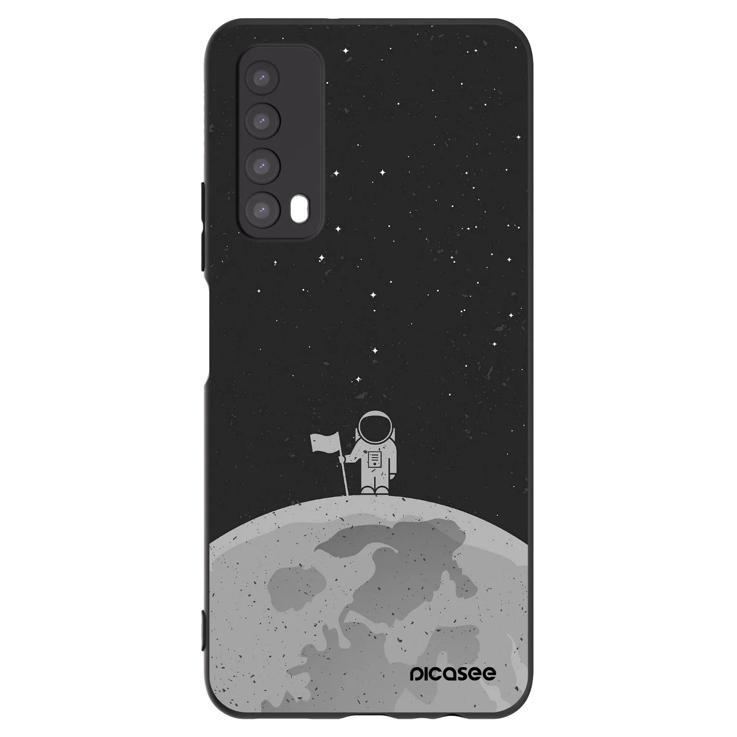 Silikónový čierny obal pre Huawei P Smart 2021 - Astronaut
