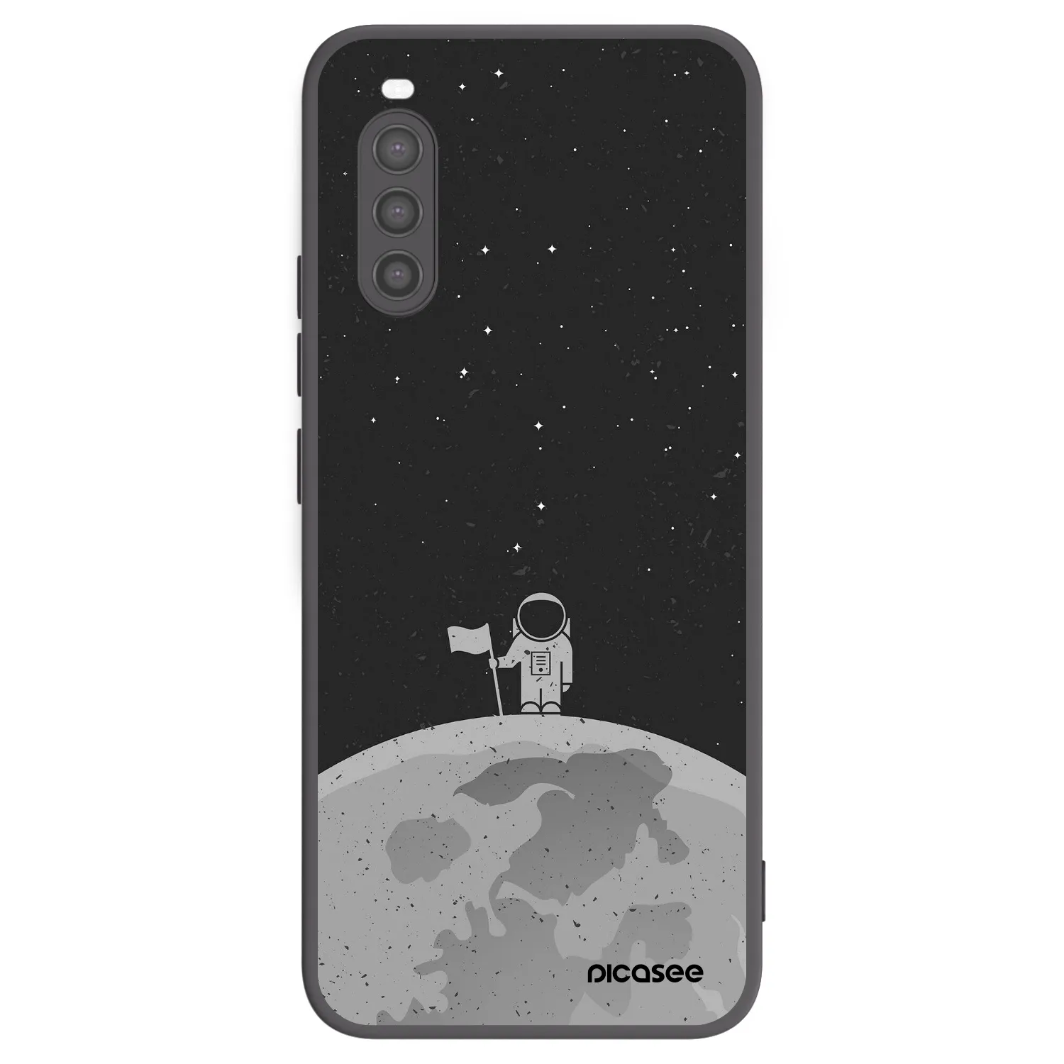 Picasee silikónový čierny obal pre Sony Xperia 10 II - Astronaut