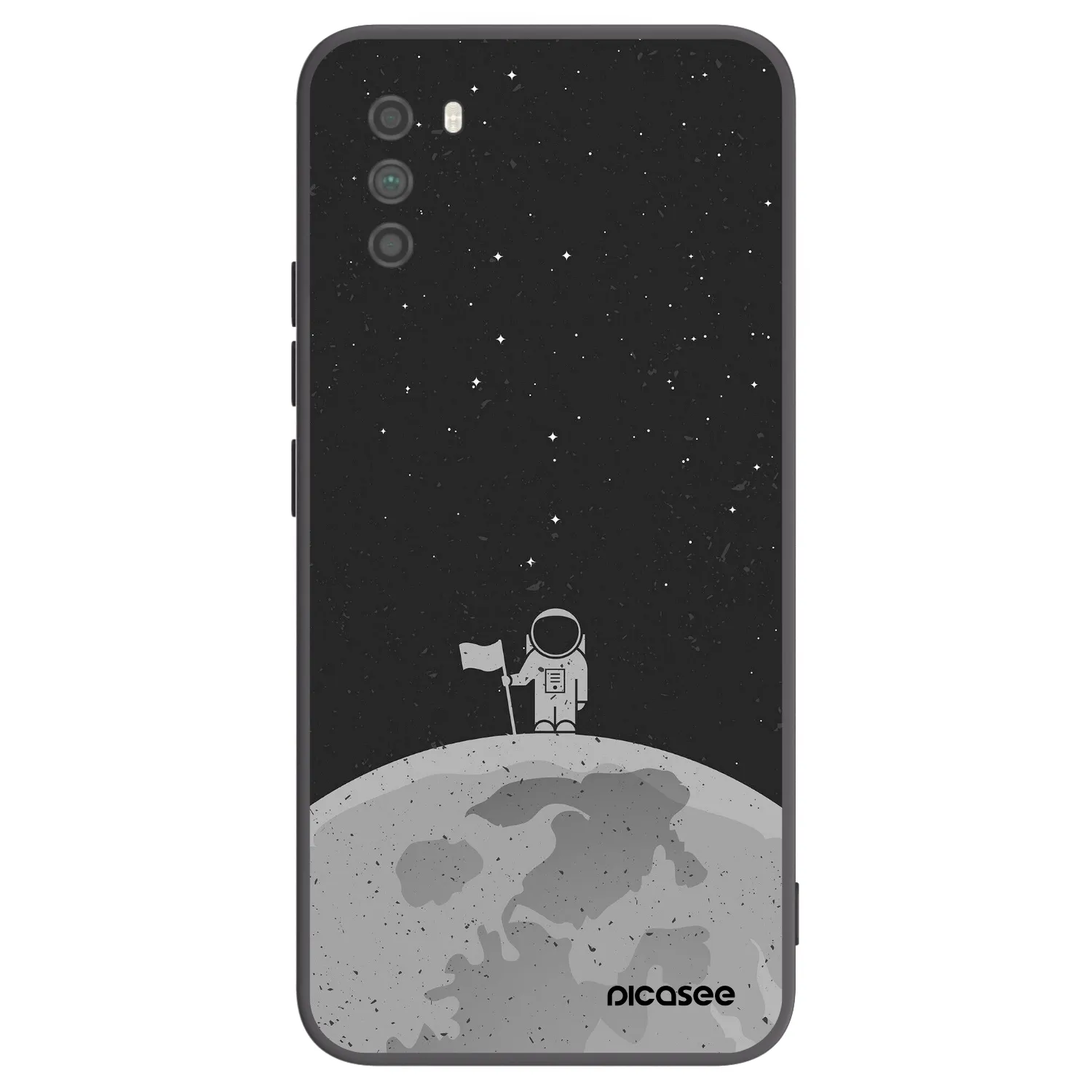 Picasee silikónový čierny obal pre Xiaomi Poco M3 - Astronaut