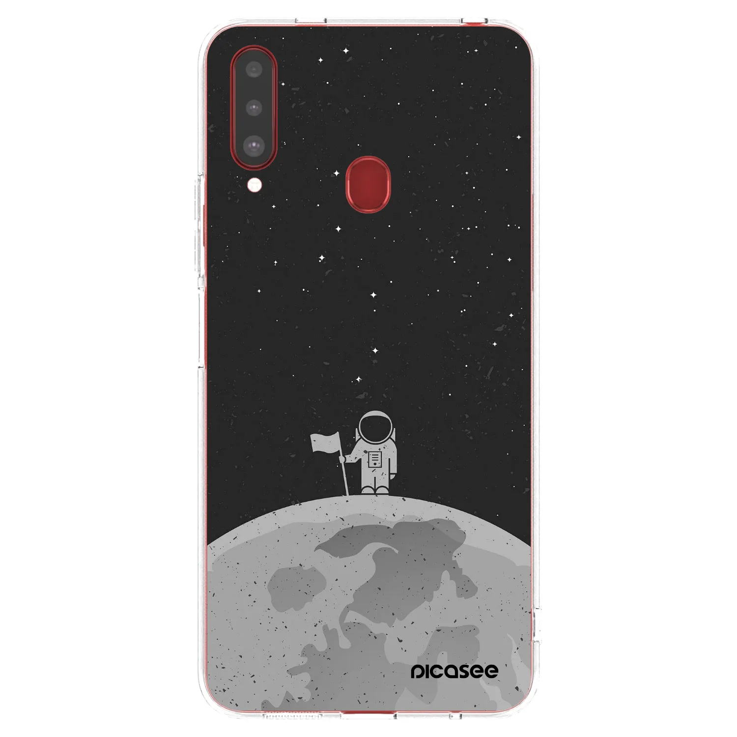 Picasee silikónový prehľadný obal pre Samsung Galaxy A20s - Astronaut