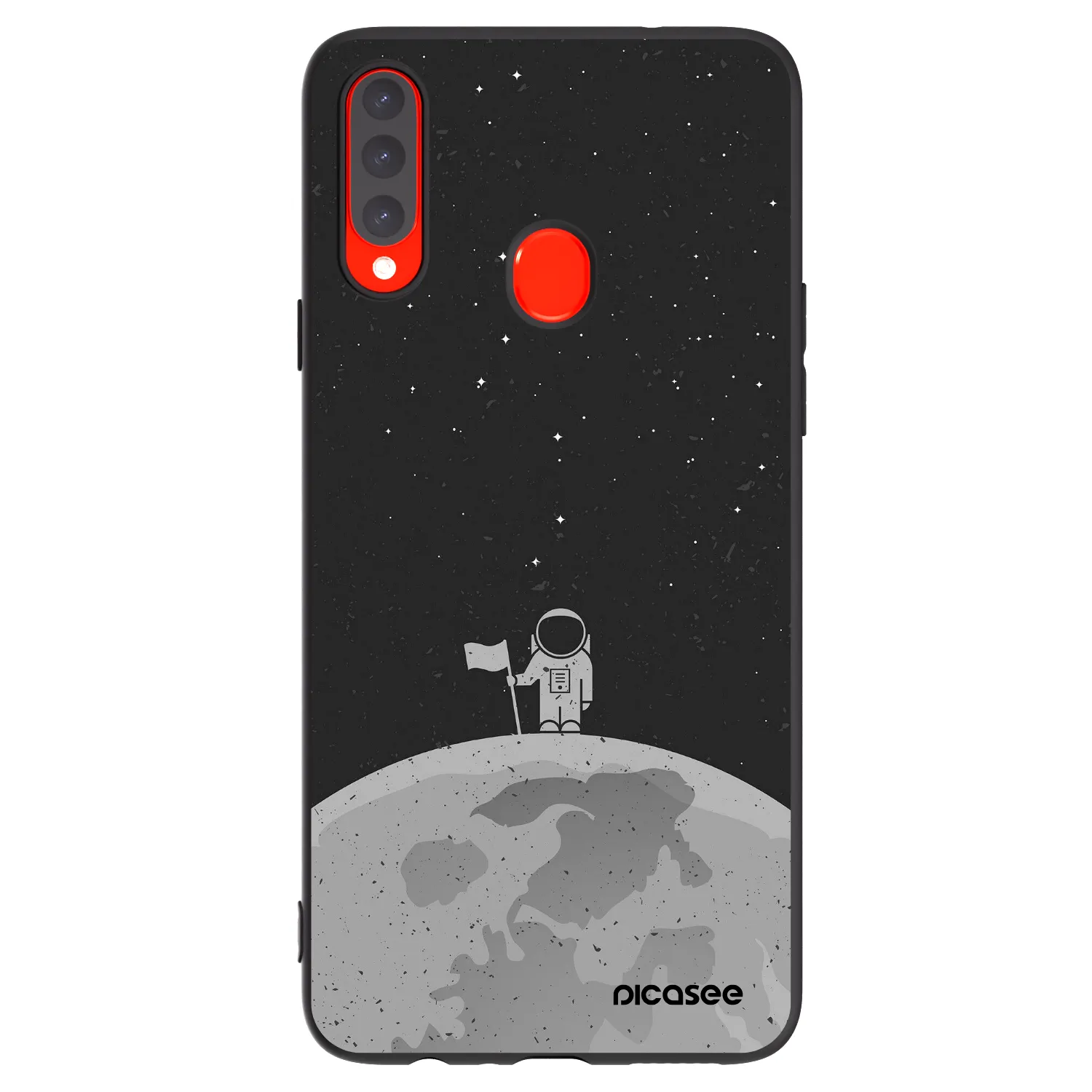 Picasee silikónový čierny obal pre Samsung Galaxy A20s - Astronaut