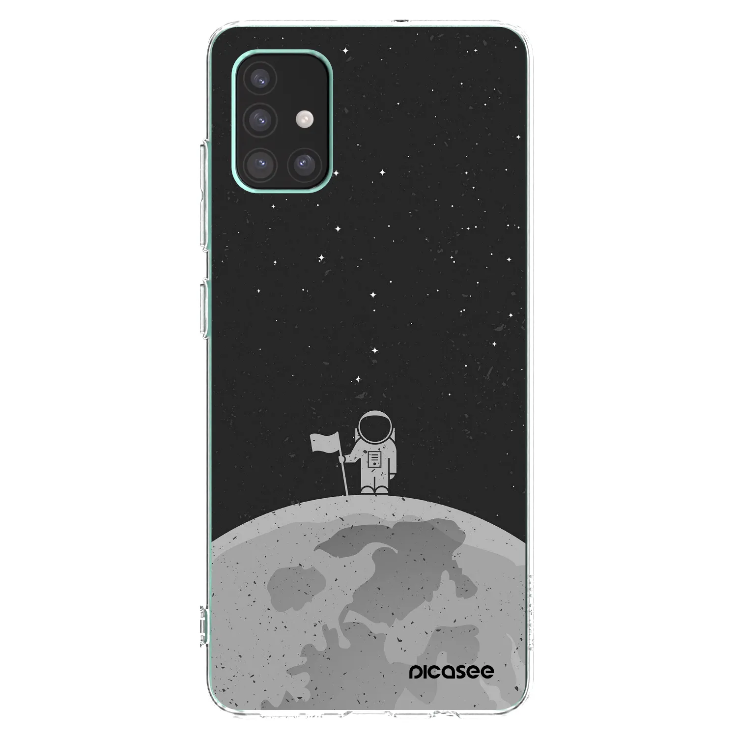 Picasee silikónový prehľadný obal pre Samsung Galaxy M51 M515F - Astronaut