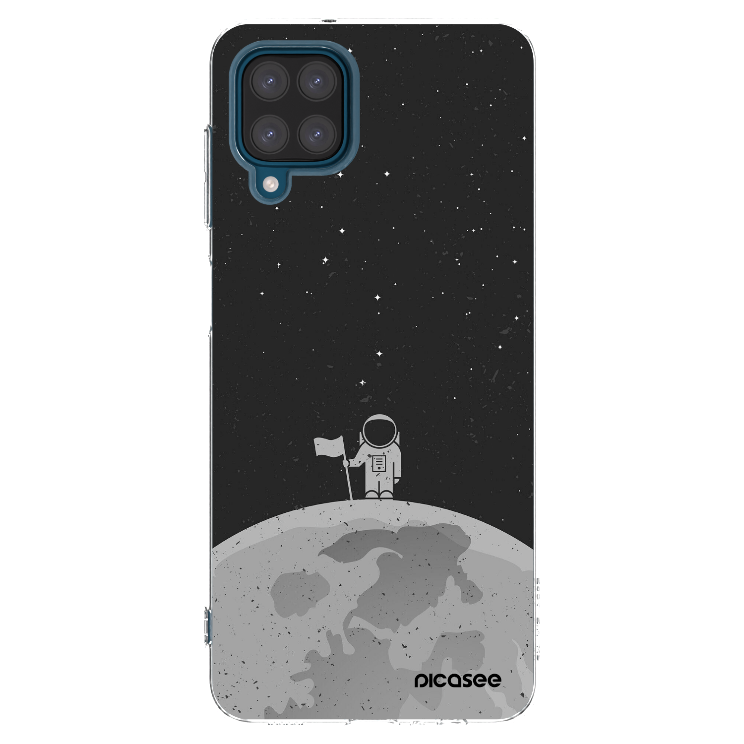Picasee silikónový prehľadný obal pre Samsung Galaxy A12 A125F - Astronaut