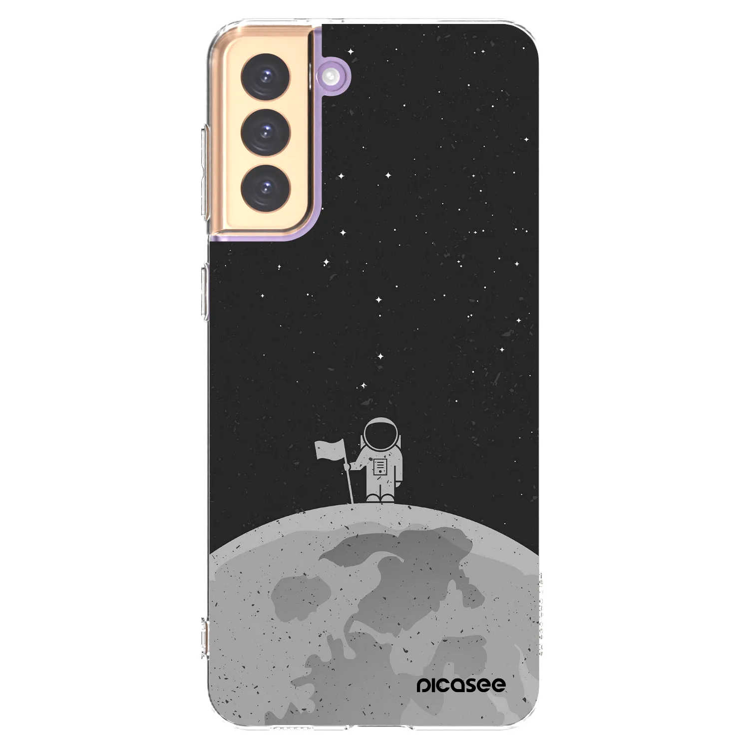 Picasee silikónový prehľadný obal pre Samsung Galaxy S21+ 5G G996F - Astronaut