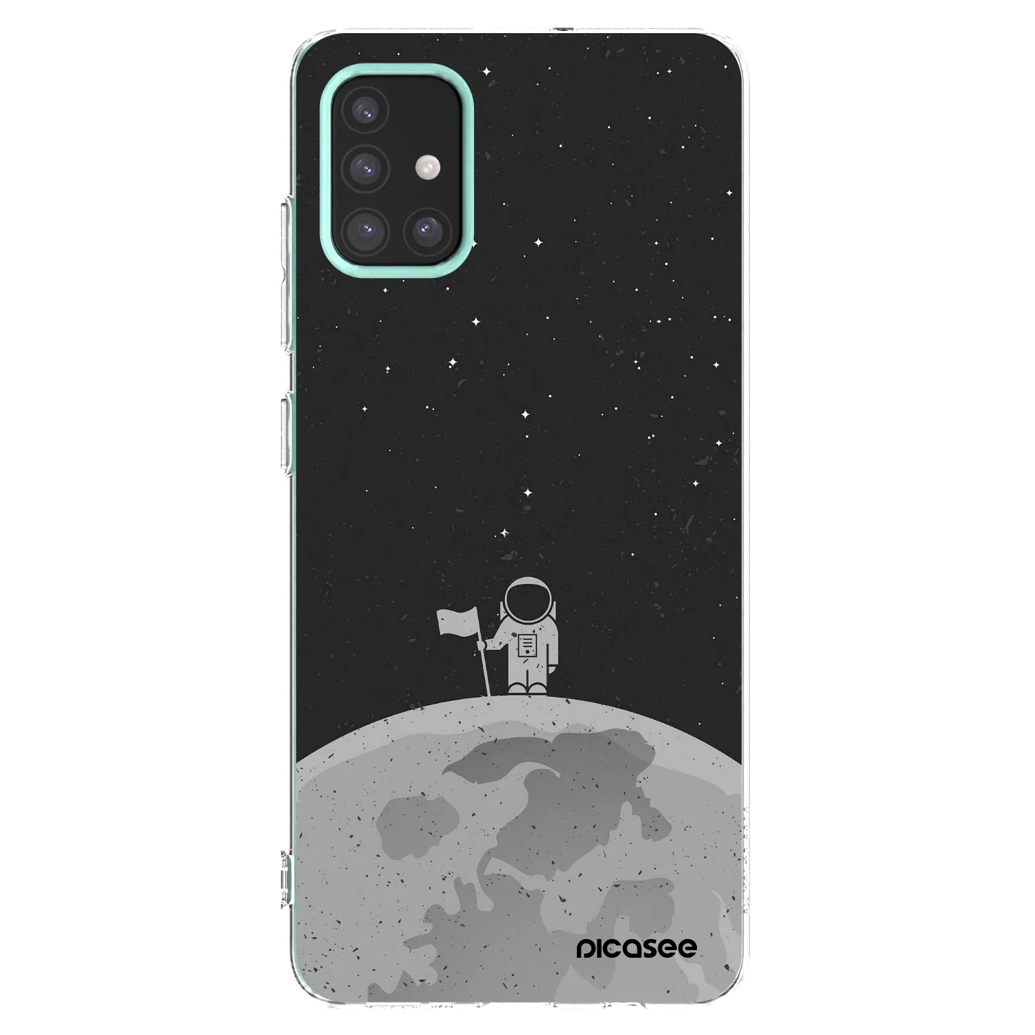 Picasee silikónový prehľadný obal pre Samsung Galaxy M31s - Astronaut
