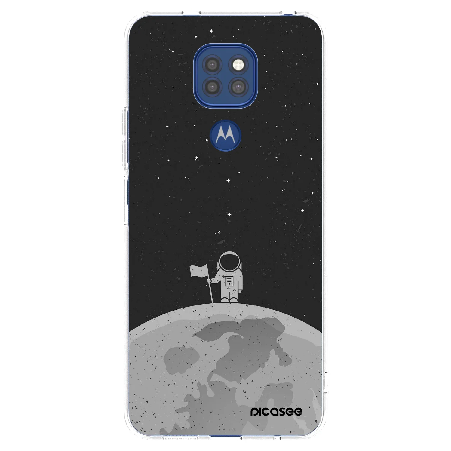 Silikónový prehľadný obal pre Motorola Moto G9 Play - Astronaut