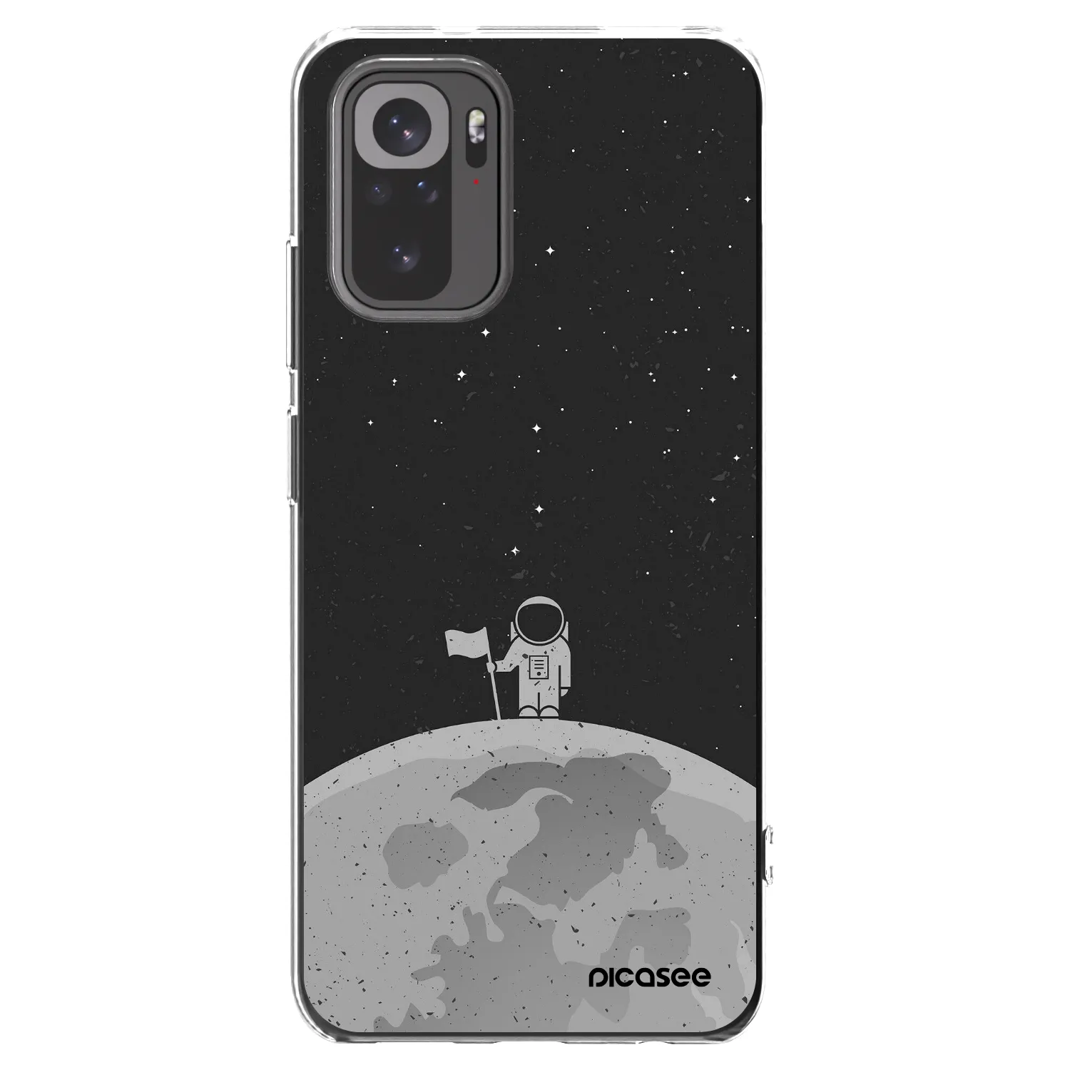 Picasee silikónový prehľadný obal pre Xiaomi Redmi Note 10 - Astronaut