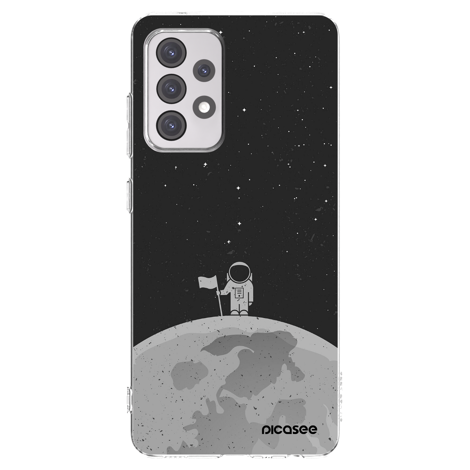 Picasee silikónový prehľadný obal pre Samsung Galaxy A52 5G A525F - Astronaut