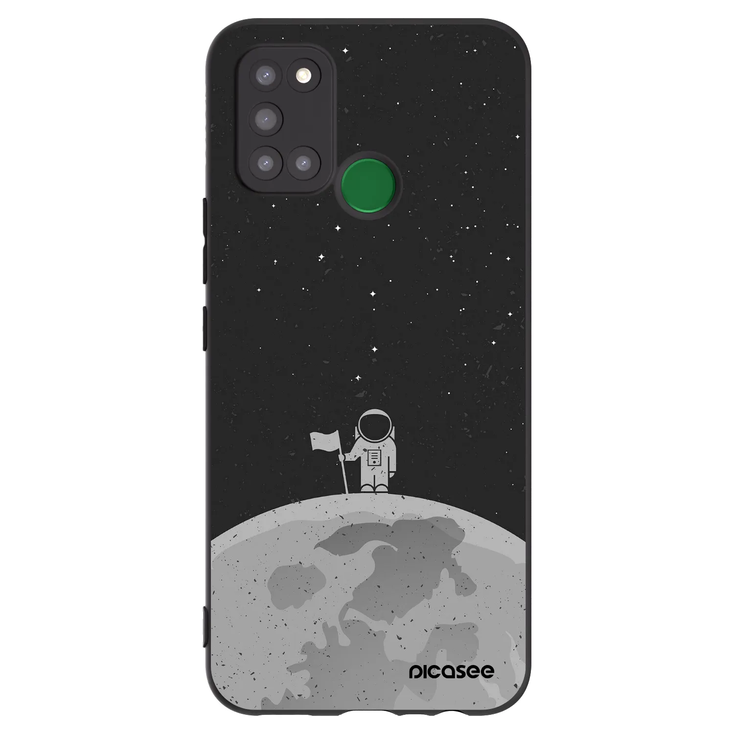 Picasee silikónový čierny obal pre Realme 7i - Astronaut
