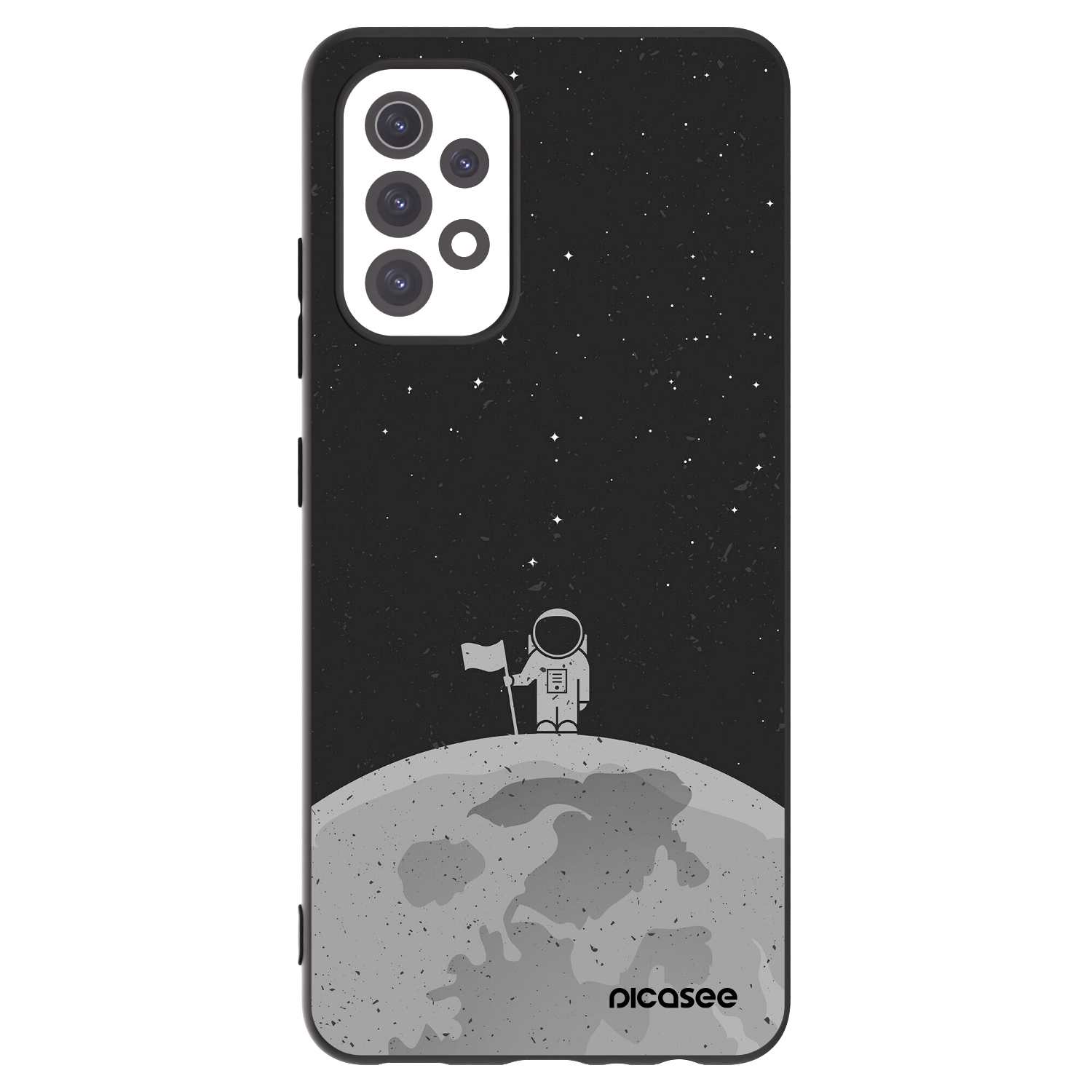 Picasee silikónový čierny obal pre Samsung Galaxy A32 5G A326B - Astronaut