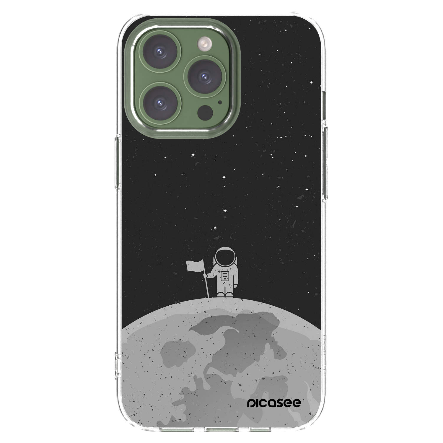 Picasee silikónový prehľadný obal pre Apple iPhone 13 Pro - Astronaut