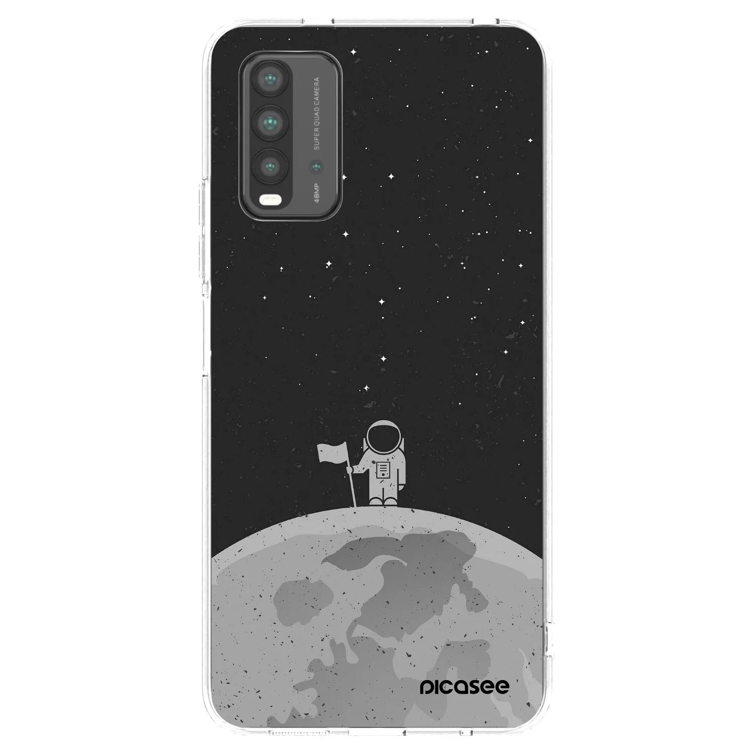 Picasee silikónový čierny obal pre Xiaomi Redmi 9T - Astronaut