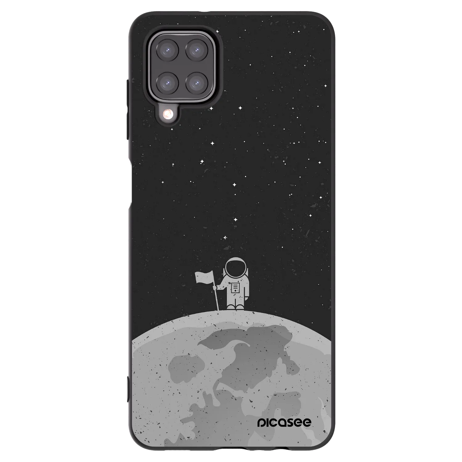 Picasee silikónový čierny obal pre Samsung Galaxy M12 M127F - Astronaut