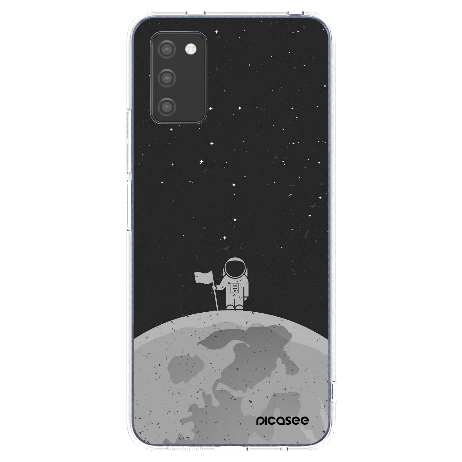 Picasee silikónový prehľadný obal pre Samsung Galaxy A02s A025G - Astronaut