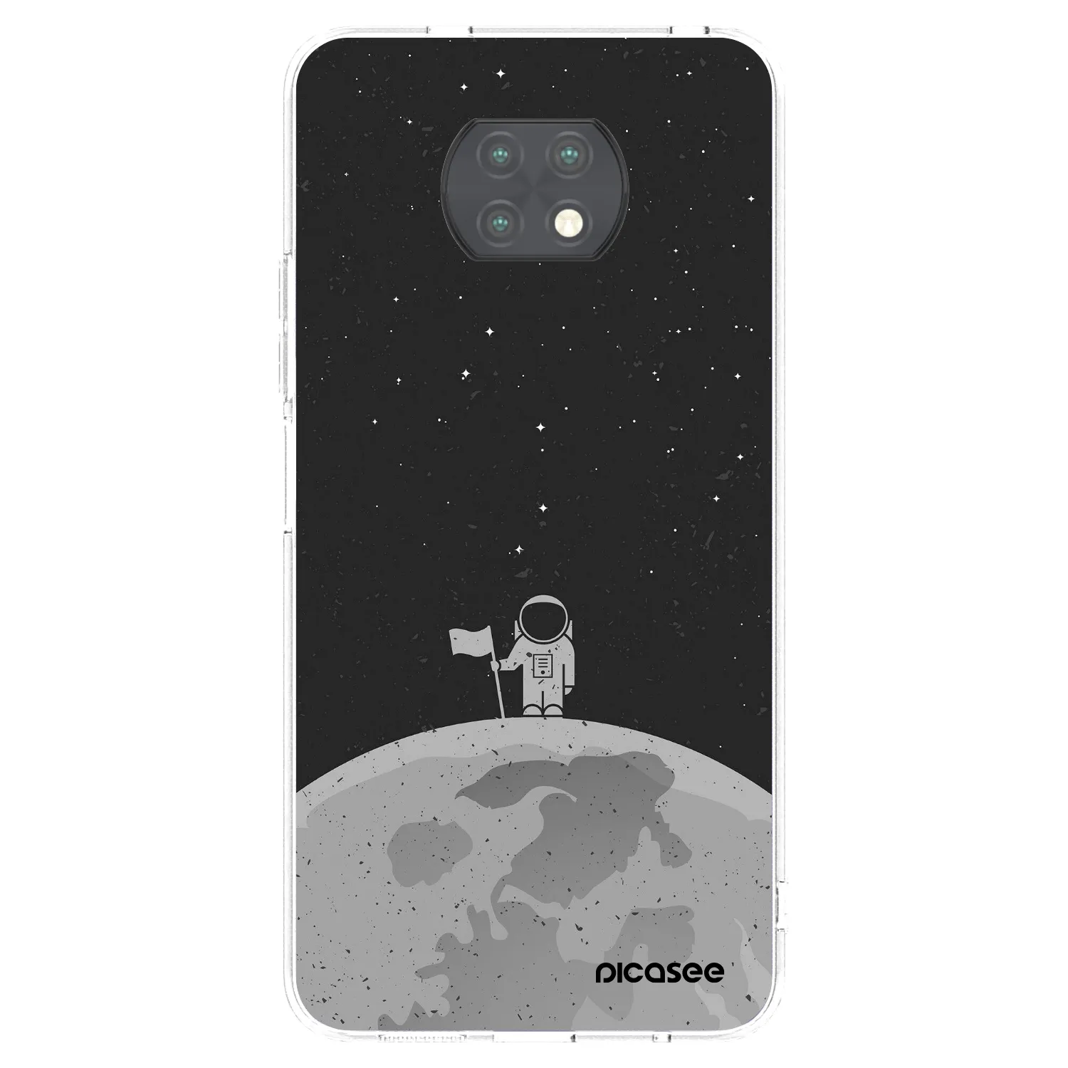 Picasee silikónový prehľadný obal pre Xiaomi Redmi Note 9T - Astronaut
