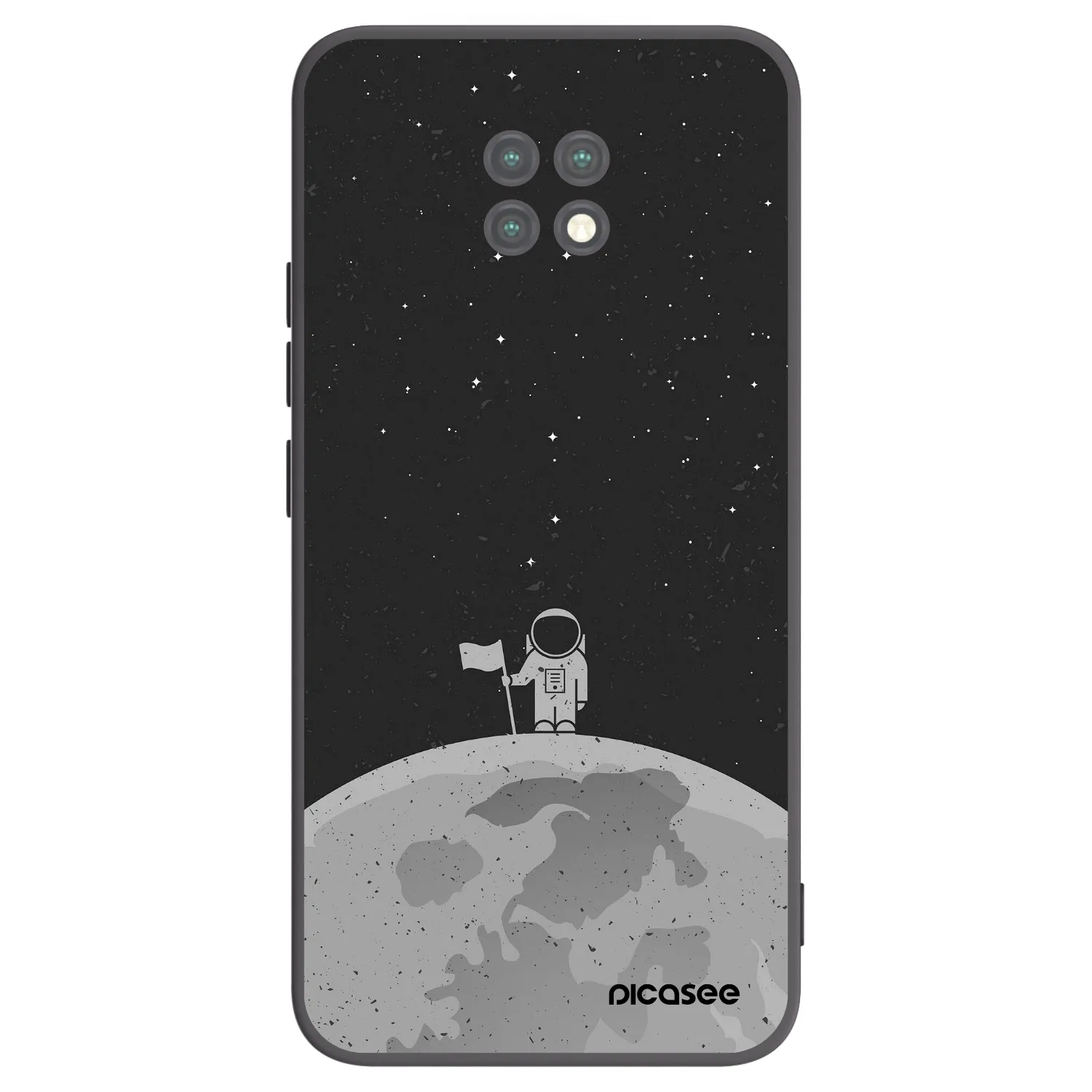 Picasee silikónový čierny obal pre Xiaomi Redmi Note 9T - Astronaut
