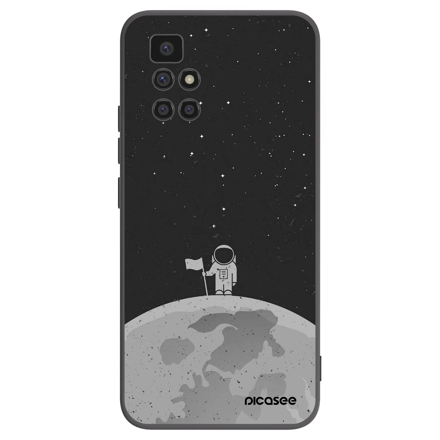 Picasee silikónový čierny obal pre Xiaomi Redmi 10 - Astronaut