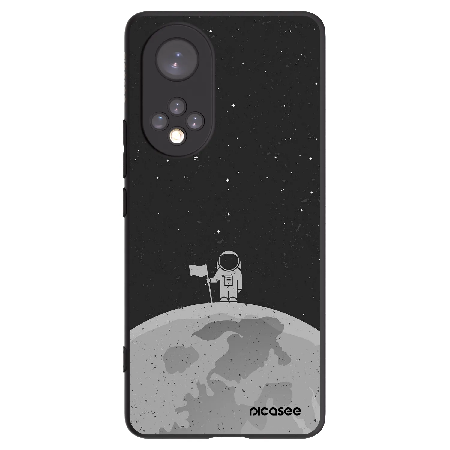 Picasee silikónový čierny obal pre Huawei Nova 9 - Astronaut
