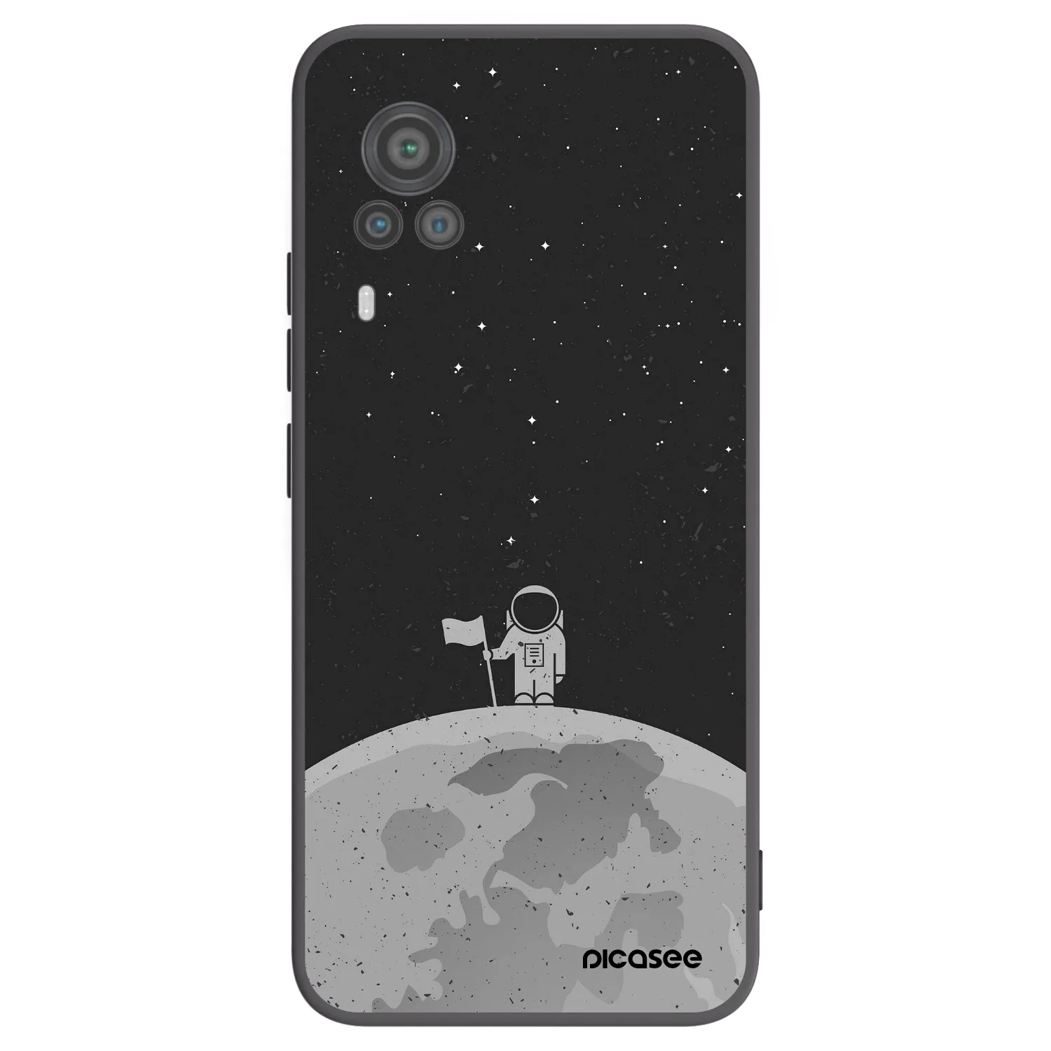 Picasee silikónový čierny obal pre Vivo X60 Pro 5G - Astronaut