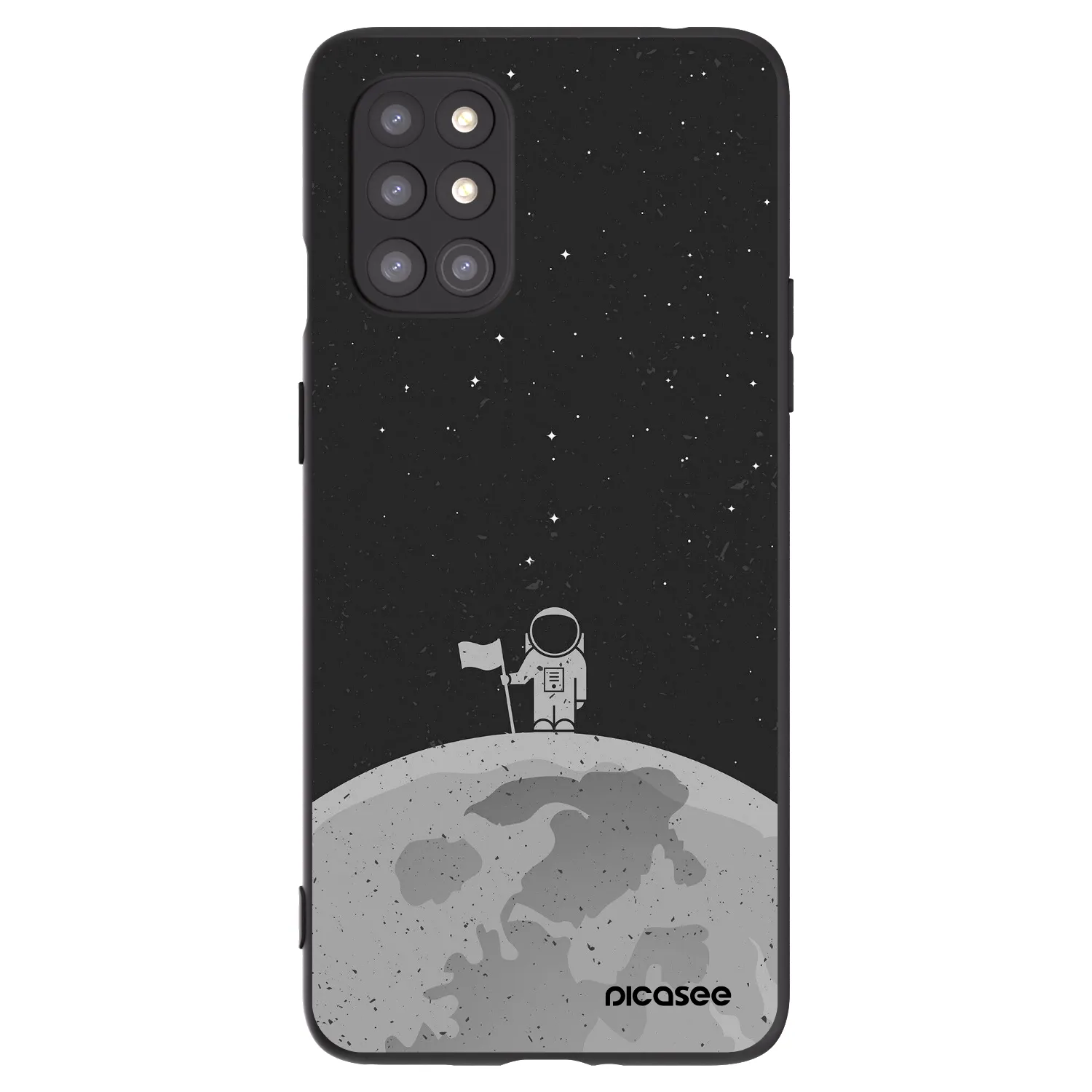 Picasee silikónový čierny obal pre OnePlus 8T - Astronaut