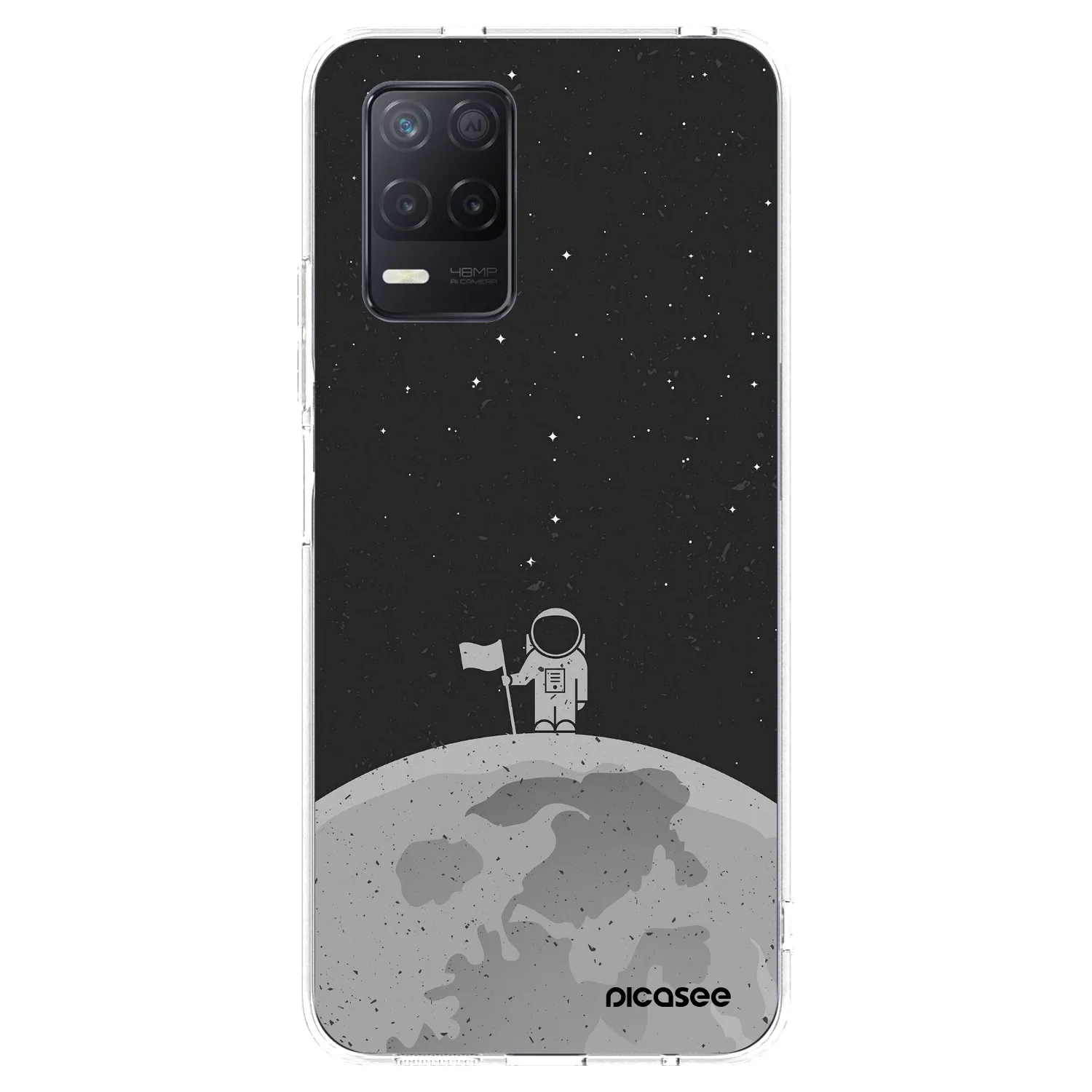 Picasee silikónový prehľadný obal pre Realme 8 5G - Astronaut