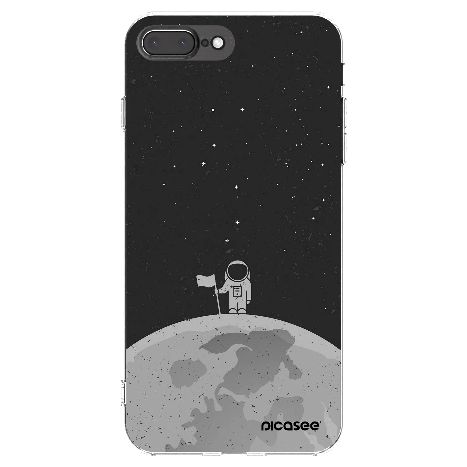 Picasee silikónový prehľadný obal pre Apple iPhone 7 Plus - Astronaut