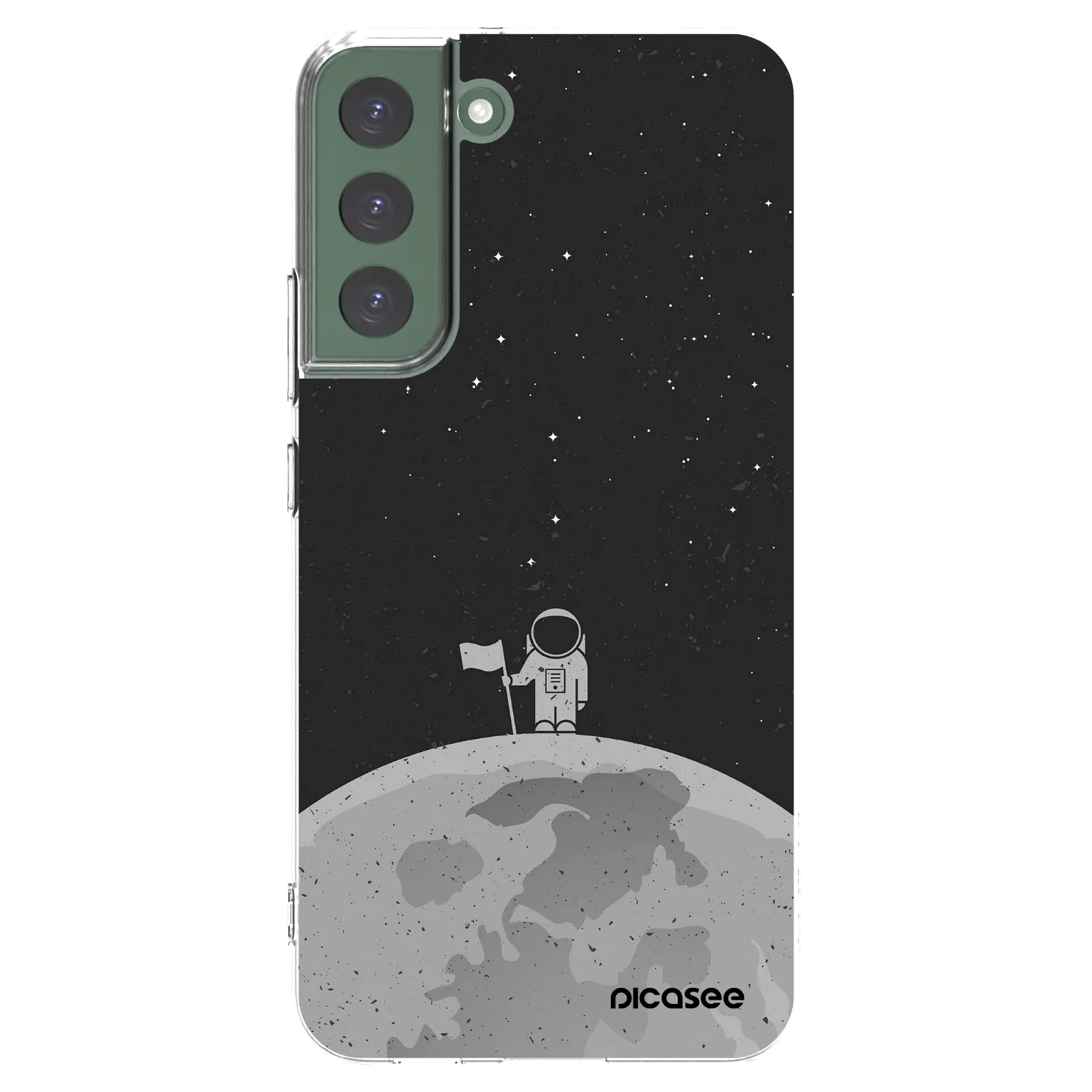 Picasee silikónový prehľadný obal pre Samsung Galaxy S22+ 5G - Astronaut