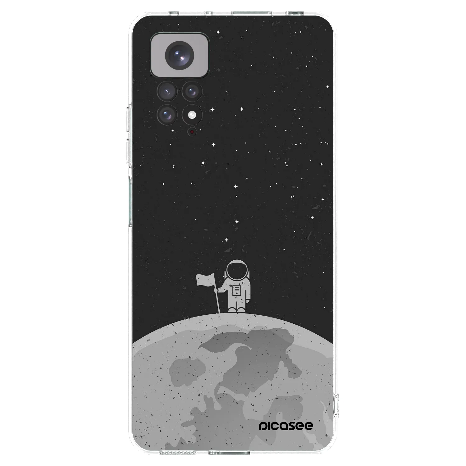 Picasee silikónový prehľadný obal pre Xiaomi Redmi Note 11S 4G - Astronaut