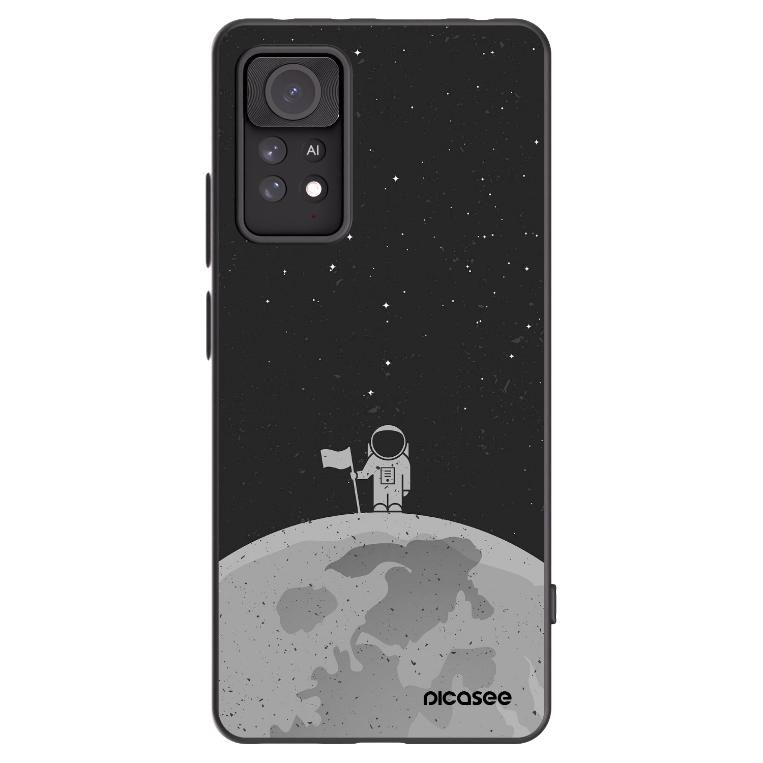 Picasee silikónový čierny obal pre Xiaomi Redmi Note 11 Pro - Astronaut