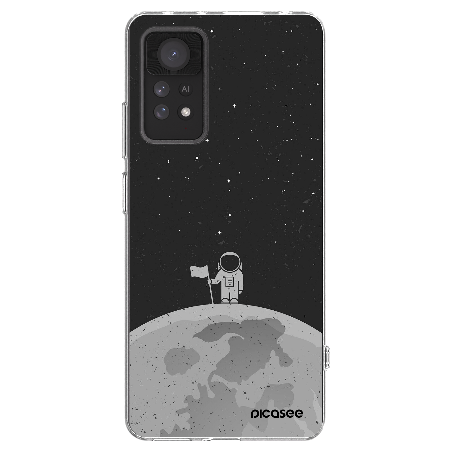 Picasee silikónový prehľadný obal pre Xiaomi Redmi Note 11 Pro 5G - Astronaut