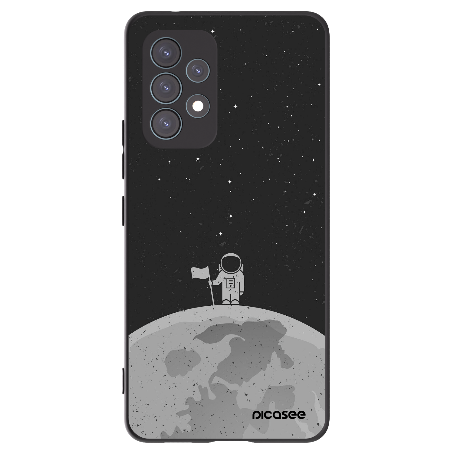 Picasee silikónový čierny obal pre Samsung Galaxy A53 5G A536 - Astronaut