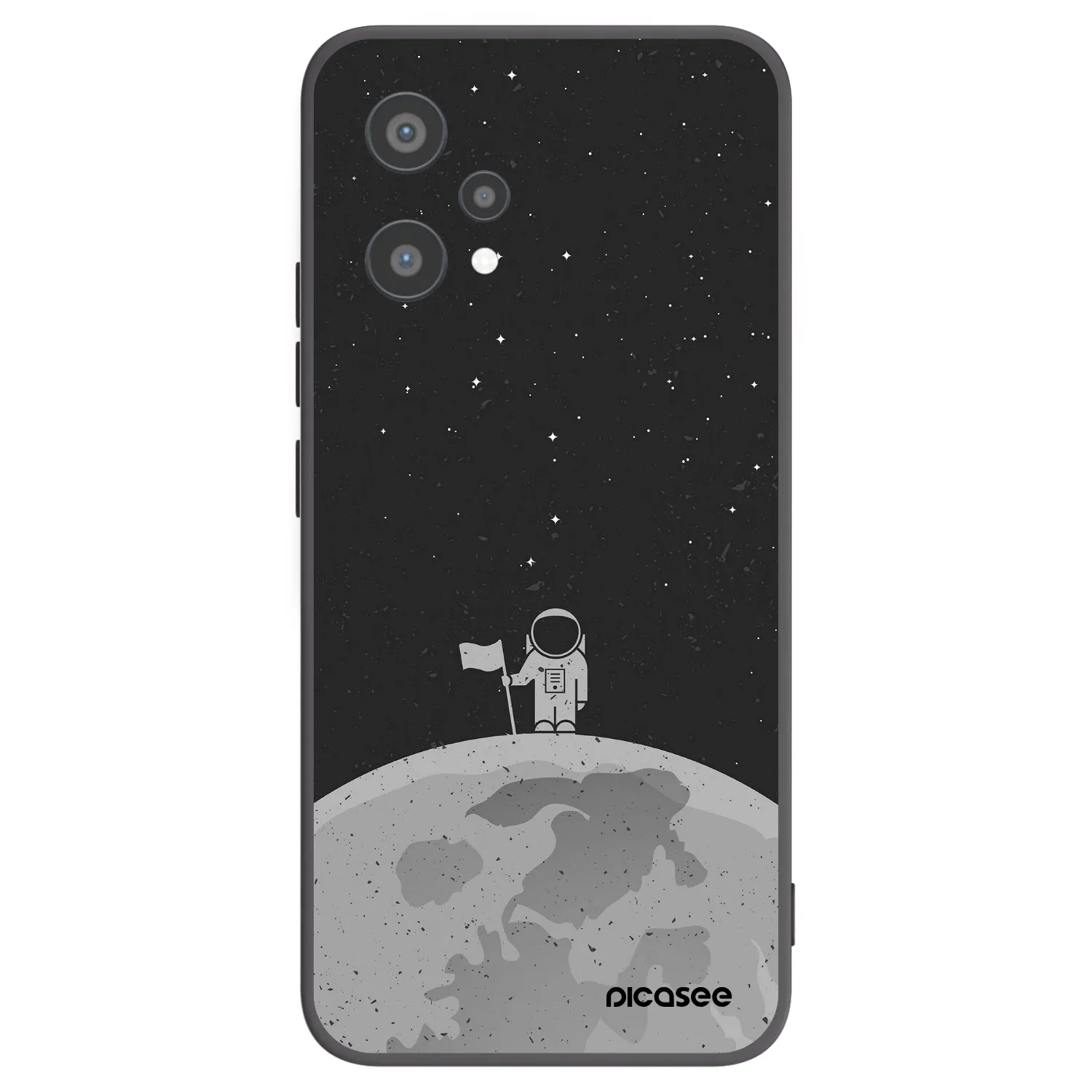Picasee silikónový čierny obal pre Realme 9 Pro 5G - Astronaut