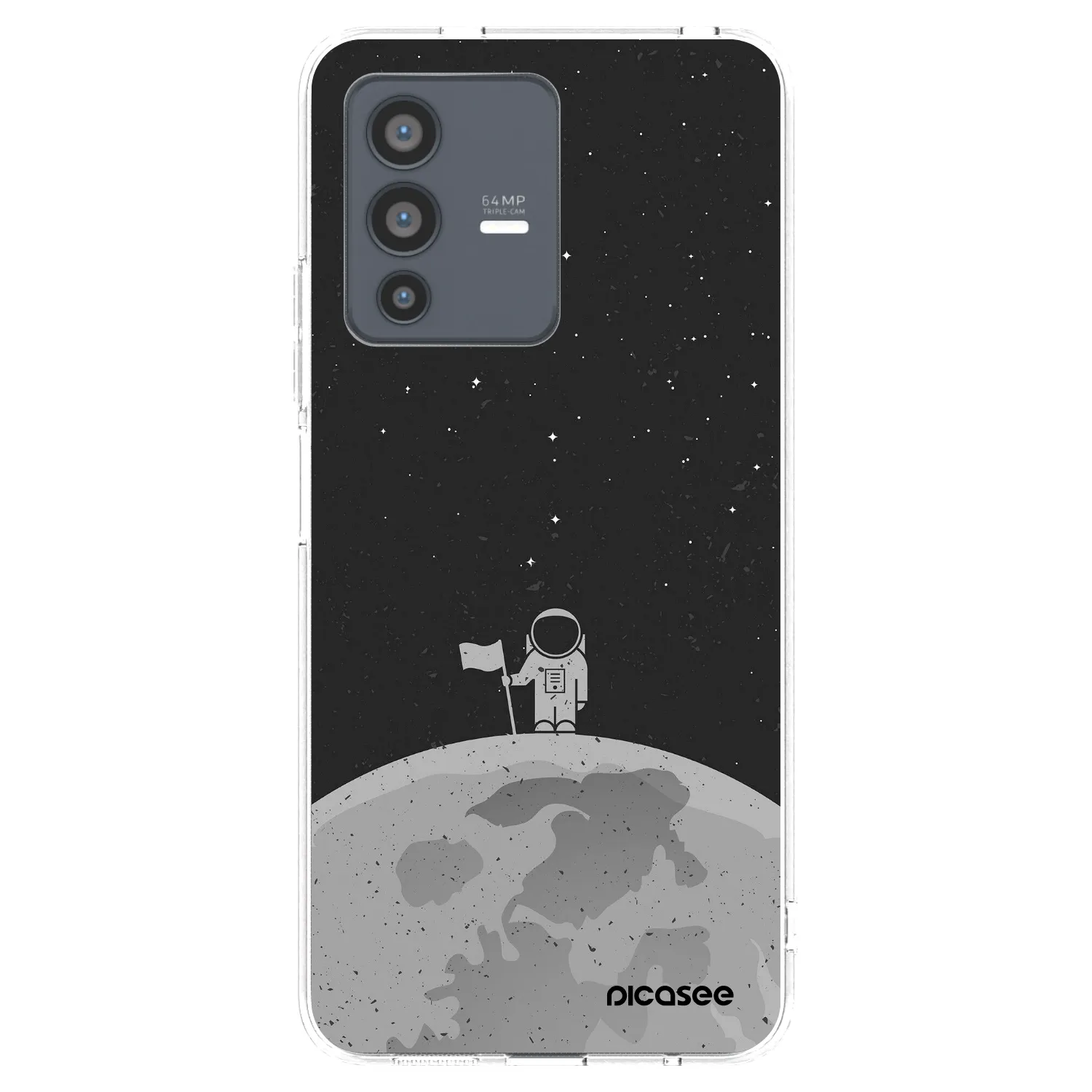 Picasee silikónový prehľadný obal pre Vivo V23 5G - Astronaut